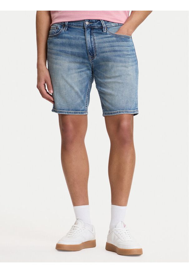 Guess Szorty jeansowe M6GDV2 D1095 Niebieski Regular Fit. Kolor: niebieski. Materiał: bawełna