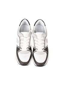 Liu Jo - Liu-Jo Sneakersy "Alyssa 10" | BA3137 PX120 | Kobieta | Biały, Brązowy. Okazja: na co dzień. Kolor: biały, brązowy, wielokolorowy. Materiał: skóra. Obcas: na koturnie #5