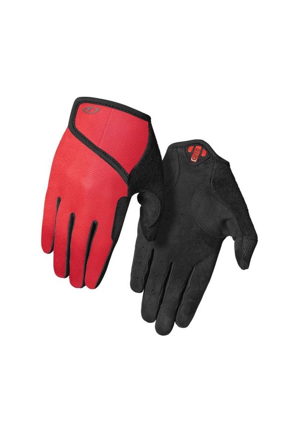 GIRO - Dziecięce rękawiczki rowerowe Giro Dnd II. Kolor: czerwony. Sport: kolarstwo