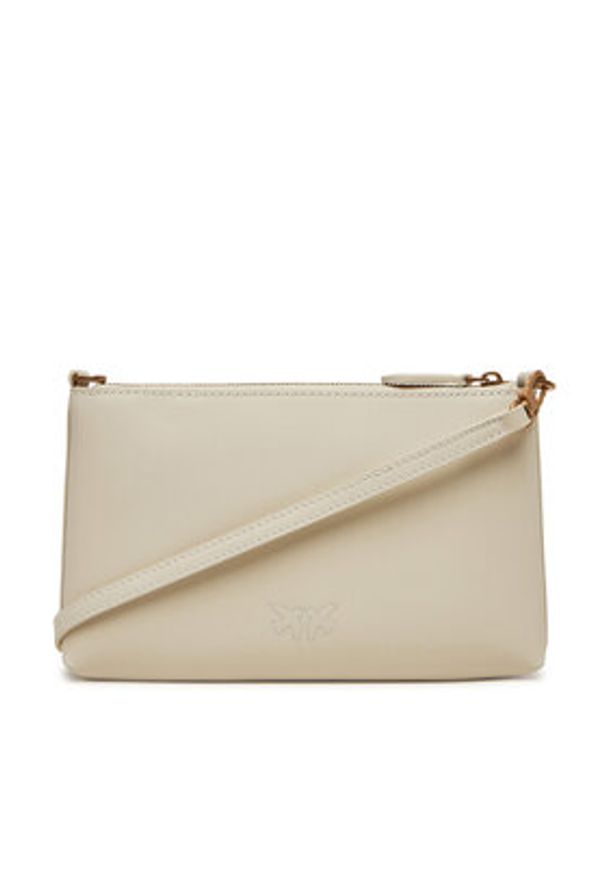 Pinko - PINKO Torebka Flat Horizontal Mini PE 25 PCPL 104277 A2AN Biały. Kolor: biały. Materiał: skórzane