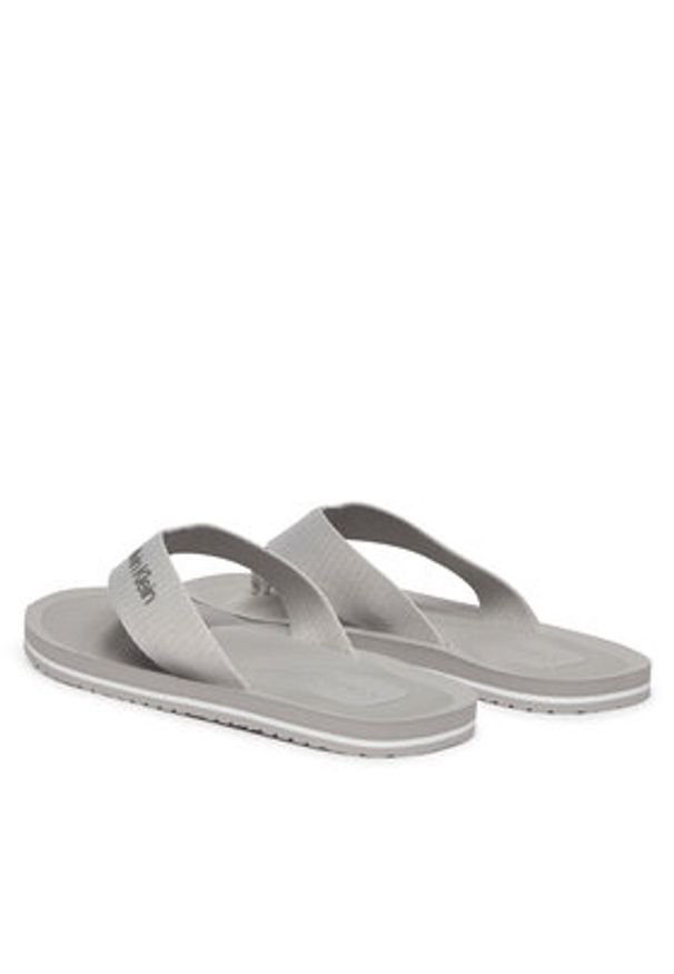 Calvin Klein Japonki Logo Webbing Strap HM0HM02106 Szary. Kolor: szary. Materiał: materiał