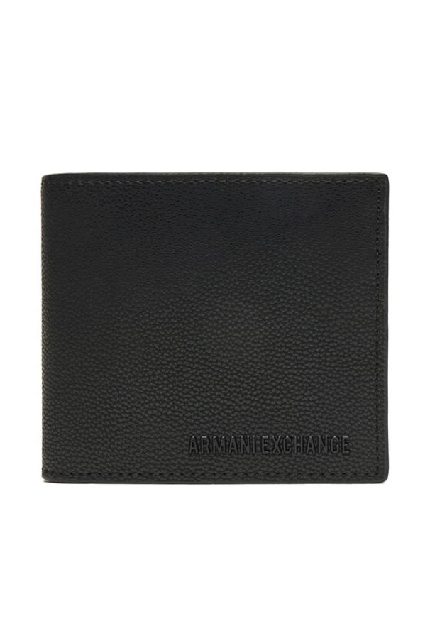 Armani Exchange Duży Portfel Męski XM000167 AF17090 UC001 Czarny. Kolor: czarny. Materiał: skóra
