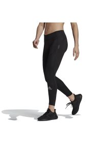 Adidas - Legignsy adidas Fast Running Primeblue Leggings GH6850 - czarne. Kolor: czarny. Materiał: elastan, materiał, skóra, poliester. Sport: bieganie