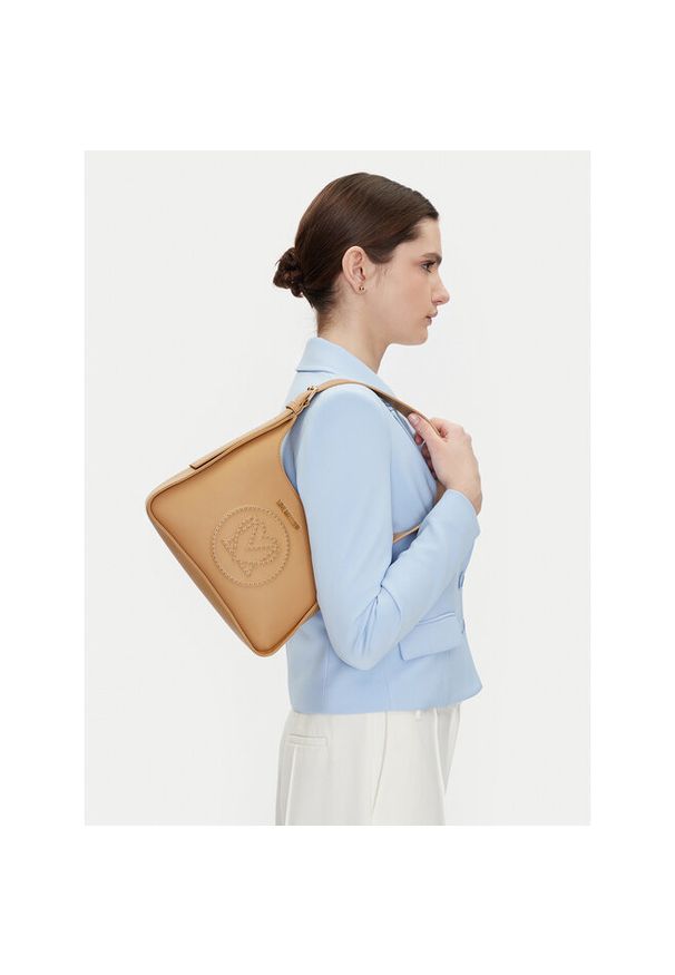 Love Moschino - Torebka LOVE MOSCHINO. Kolor: beżowy