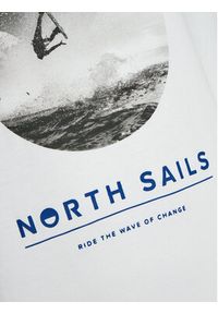 North Sails T-Shirt 693002 Biały Comfort Fit. Kolor: biały. Materiał: bawełna #2