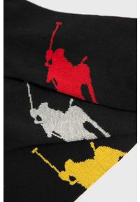 Polo Ralph Lauren - Skarpety (3-pack). Kolor: czarny. Materiał: bawełna, poliester, materiał, elastan #2