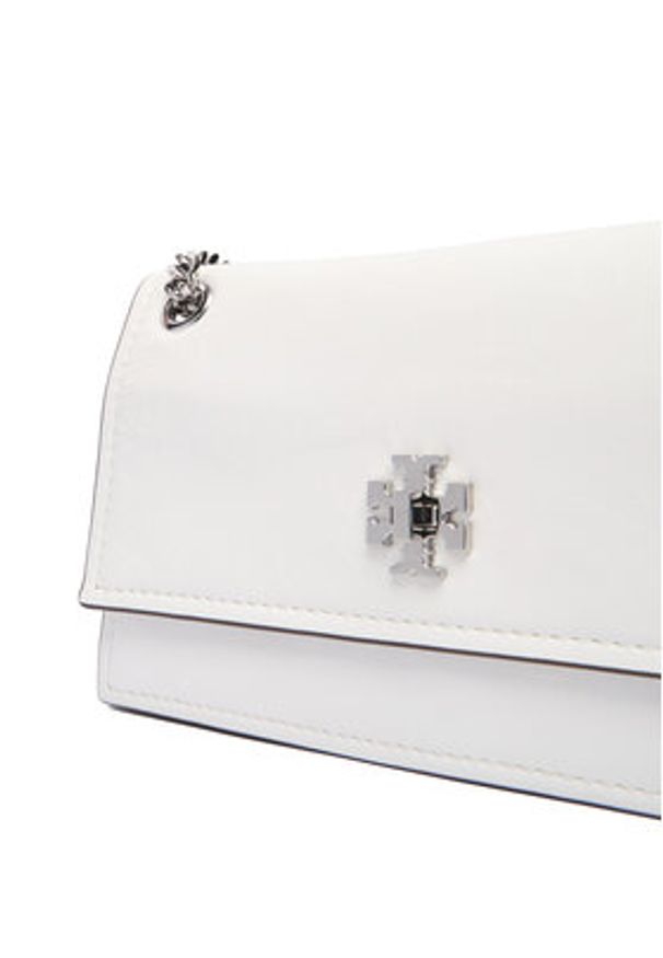 Tory Burch Torebka Kira Turnlock Mini Bag 176642 Biały. Kolor: biały. Materiał: skórzane