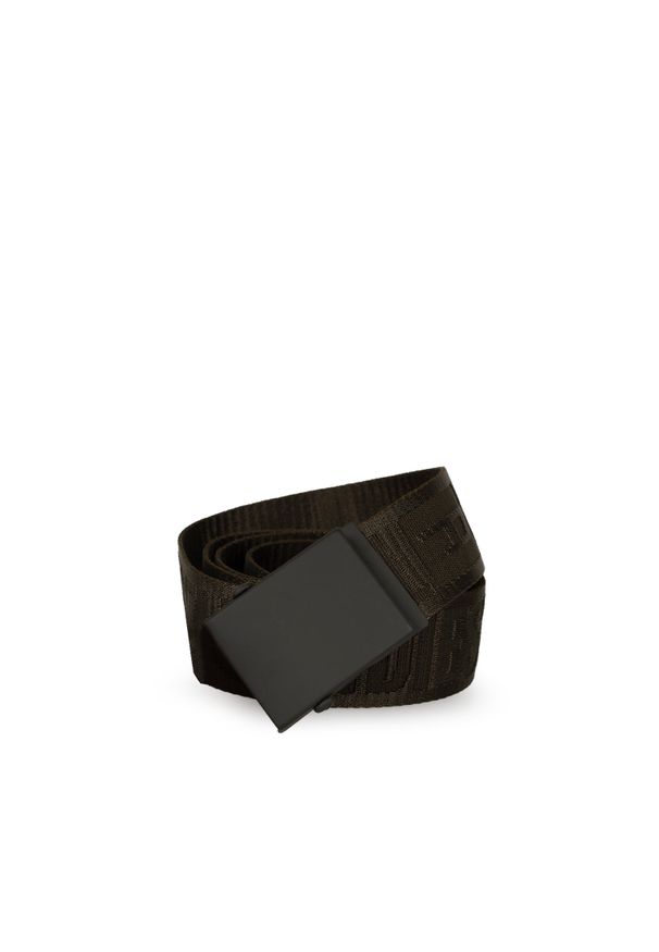 Diesel Pasek "TLT" | X09712 P4641 | Mężczyzna | Wojskowa Zieleń. Materiał: poliester, poliamid. Wzór: napisy. Styl: militarny