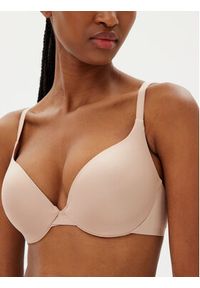 Hunkemöller Biustonosz push-up Smooth 206742 Beżowy. Kolor: beżowy. Materiał: syntetyk. Rodzaj stanika: push-up