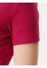 Tommy Jeans T-Shirt Essential DW0DW17385 Różowy Slim Fit. Kolor: różowy. Materiał: bawełna #3