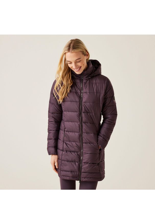Regatta - Starler damska wodoodporna turystyczna pikowana kurtka. Kolor: fioletowy. Sport: turystyka piesza