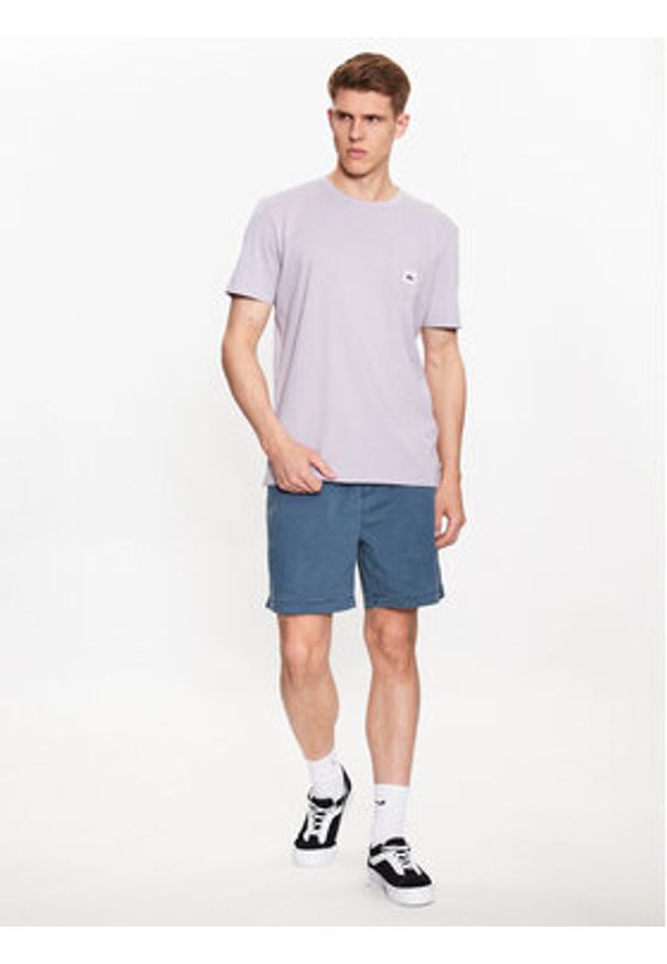 Quiksilver T-Shirt Sub Missions EQYZT07253 Fioletowy Regular Fit. Kolor: fioletowy. Materiał: bawełna