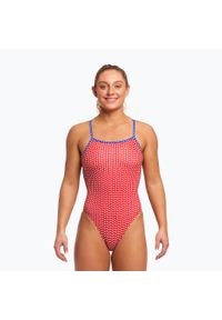 FUNKITA - Strój pływacki jednoczęściowy damski Funkita Strength One Piece. Kolor: czerwony, wielokolorowy