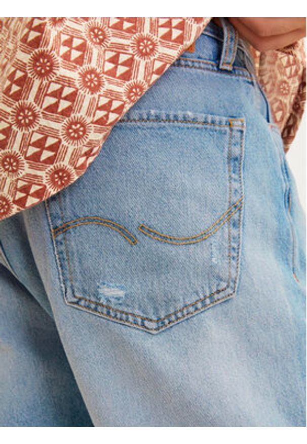 Jack & Jones - Jack&Jones Szorty jeansowe Jjitony 12252653 Niebieski Loose Fit. Kolor: niebieski. Materiał: bawełna