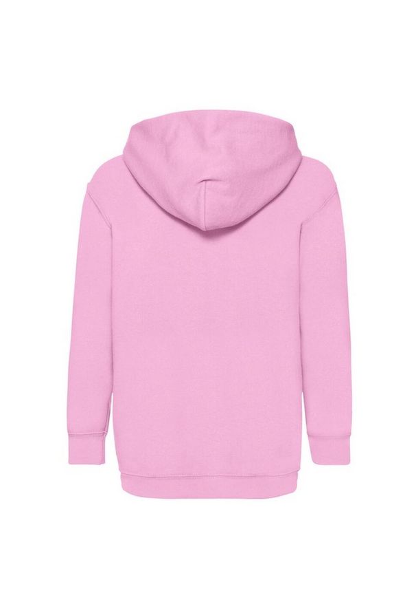 FRUIT OF THE LOOM - Bluza Z Kapturem Dla Dzieci. Typ kołnierza: kaptur. Kolor: różowy