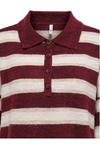 only - ONLY Sweter Talio 15358606 Bordowy Regular Fit. Kolor: czerwony. Materiał: syntetyk #8