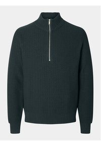 Selected Homme Sweter 16091800 Zielony Regular Fit. Kolor: zielony. Materiał: bawełna #3