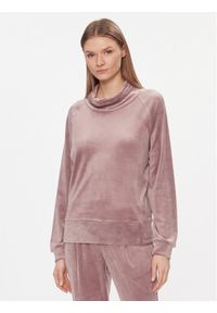 Triumph Bluza Cozy Comfort Velour Sweater 10216547 Brązowy Regular Fit. Kolor: brązowy. Materiał: welur