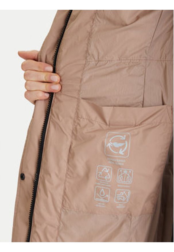 Geox Kurtka puchowa Catria W5626G T3152 F5228 Beżowy Slim Fit. Kolor: beżowy. Materiał: syntetyk