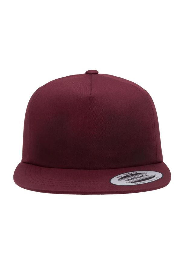 FLEXFIT - 5 Panel Unstructured Snapback Cap. Kolor: czerwony, brązowy, wielokolorowy