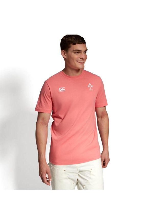 CANTERBURY - Bawełniana koszulka Irlande Team 2023. Kolor: różowy, wielokolorowy, pomarańczowy. Materiał: bawełna