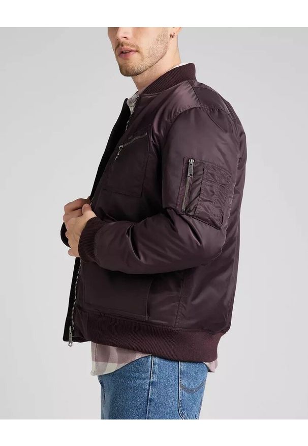 Lee - LEE BOMBER JACKET MĘSKA KURTKA PRZEJŚCIOWA VELVET L87GOS74 112321557