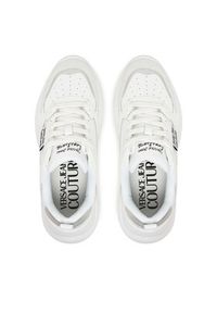 Versace Jeans Couture Sneakersy 78VA3SC2 Biały. Kolor: biały. Materiał: skóra