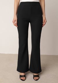 Born2be - Czarny Komplet Garniturowy Marynarka z Wiązanym Paskiem i Spodnie Falloria. Kolor: czarny #8