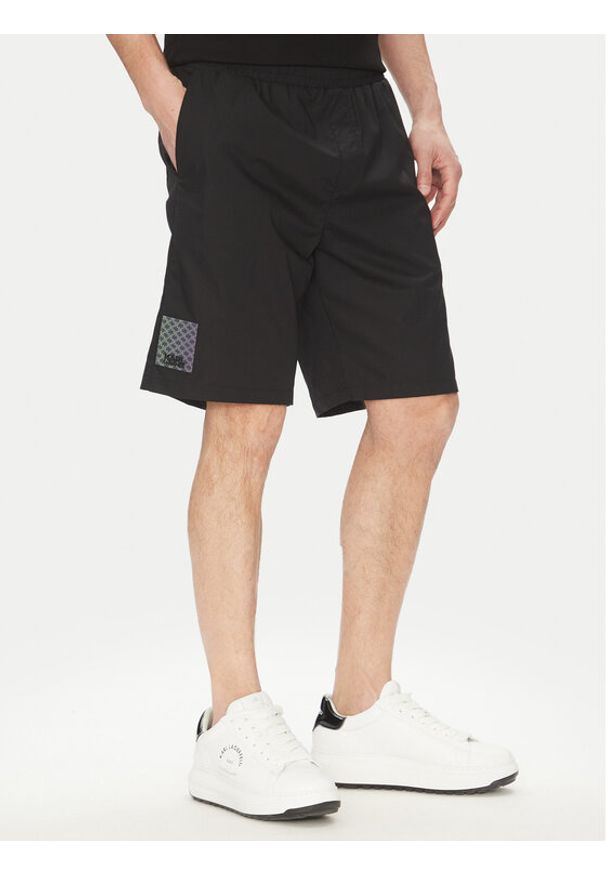 Karl Lagerfeld - KARL LAGERFELD Szorty sportowe 265709 552600 Czarny Regular Fit. Kolor: czarny. Materiał: bawełna. Styl: sportowy