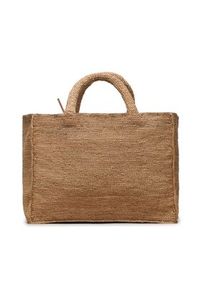 Manebi Torebka Sunset Bag Large V 2.2 AB Beżowy. Kolor: beżowy