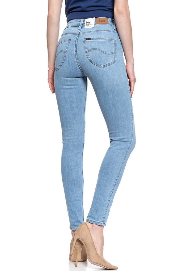 Lee - SPODNIE DAMSKIE LEE SCARLETT HIGH LIGHT FLORIN L626MOHR 112114288. Stan: podwyższony