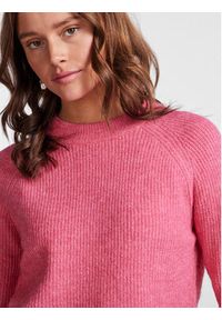 Pieces Sweter 17098262 Różowy Regular Fit. Kolor: różowy. Materiał: syntetyk #4