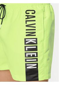 Calvin Klein Swimwear Szorty kąpielowe KM0KM00991 Zielony Regular Fit. Kolor: zielony. Materiał: syntetyk #2