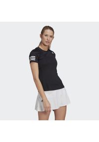 Koszulka damska Adidas Club Tennis sportowa czarna. Kolor: biały, wielokolorowy, czarny