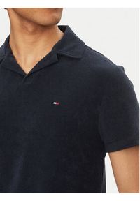 TOMMY HILFIGER - Tommy Hilfiger Polo MW0MW38479 Granatowy Regular Fit. Typ kołnierza: polo. Kolor: niebieski. Materiał: bawełna