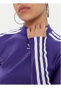 Adidas - adidas Bluzka 3-Stripes IR8133 Fioletowy Slim Fit. Kolor: fioletowy. Materiał: syntetyk #3