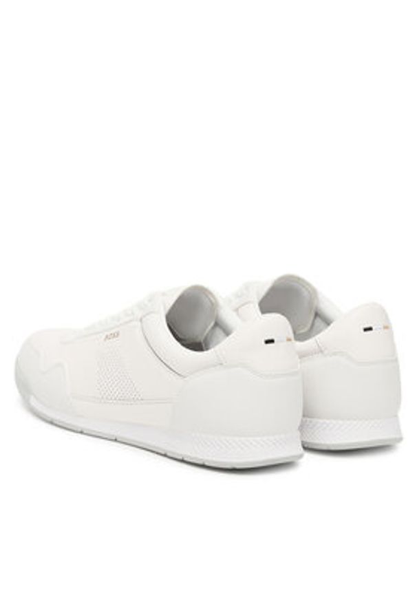 BOSS Sneakersy Nitan 50548658 Biały. Kolor: biały. Materiał: skóra
