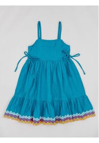 Zippy Sukienka letnia ZKGAP0501 23018 Niebieski Regular Fit. Kolor: niebieski. Materiał: bawełna. Sezon: lato #9