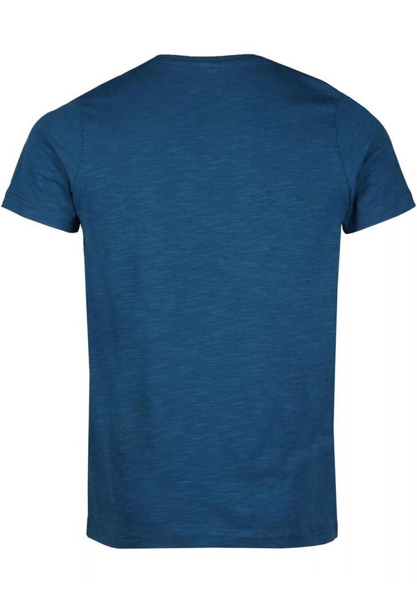 FUNDANGO - T-shirt męski Fundango Jaggy Structured T z krótkim rękawem. Kolor: niebieski. Długość rękawa: krótki rękaw. Długość: krótkie. Sport: turystyka piesza