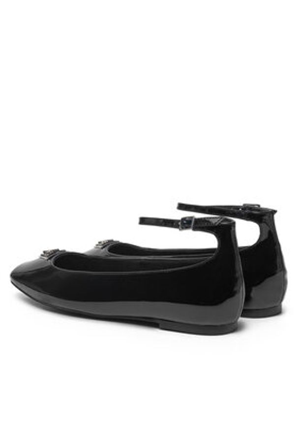 Guess Baleriny FLPLVV PAT02 Czarny. Kolor: czarny. Materiał: materiał