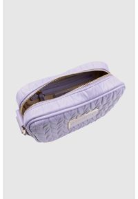 Valentino by Mario Valentino - VALENTINO Tłoczona fioletowa torebka z przypinaną saszetką sunny re haversack. Kolor: fioletowy. Materiał: z tłoczeniem #7