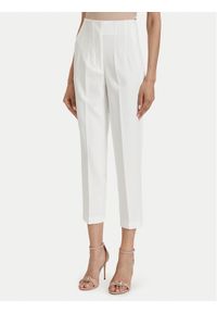 ACCESS FASHION Spodnie materiałowe 63-5132-135 Biały Regular Fit. Kolor: biały. Materiał: syntetyk #1