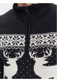 Brave Soul Sweter MK-248CRATCHITB Granatowy Regular Fit. Kolor: niebieski. Materiał: syntetyk #3