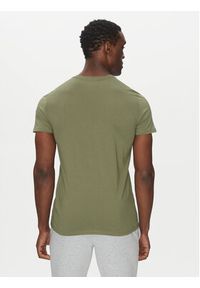 Lacoste T-Shirt TH6709 Zielony Regular Fit. Kolor: zielony. Materiał: bawełna #4