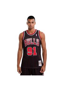 Mitchell & Ness koszulka męska Chicago Bulls Alternate Jersey Rodman. Kolor: czarny. Materiał: jersey