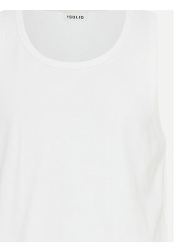 !SOLID - Solid Tank top 21108248 Biały Regular Fit. Kolor: biały. Materiał: bawełna