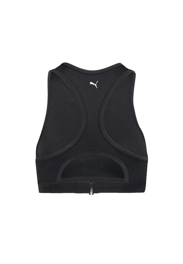 Góra od bikini Puma, racerback, czarnym. Kolor: czarny. Materiał: poliester