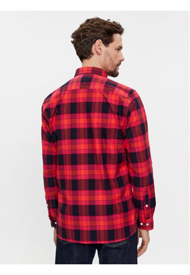 TOMMY HILFIGER - Tommy Hilfiger Koszula MW0MW33780 Czerwony Regular Fit. Kolor: czerwony. Materiał: bawełna