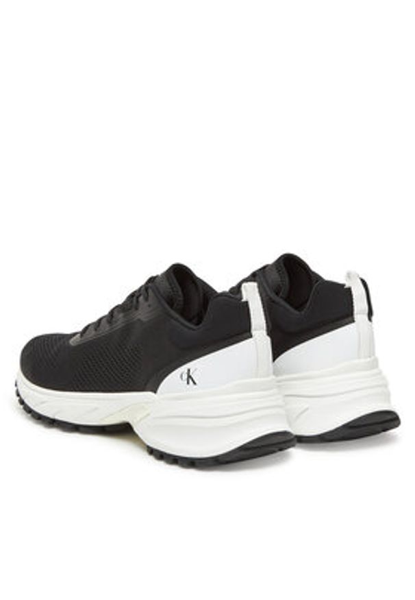 Calvin Klein Jeans Sneakersy Hike Runner Tech Knit YM0YM01284 Czarny. Kolor: czarny. Materiał: materiał