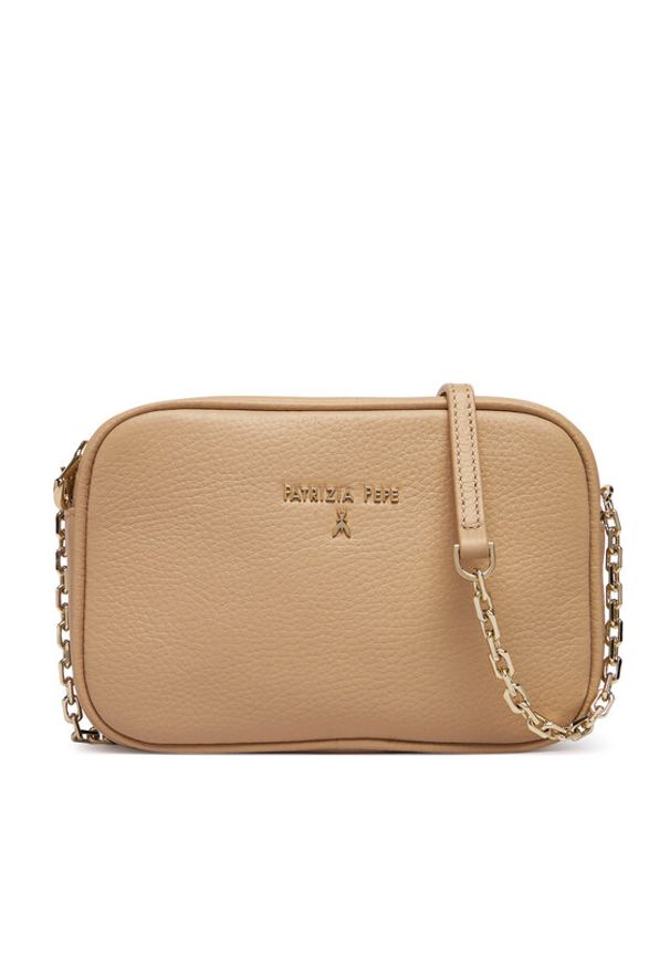 Patrizia Pepe Torebka CB0071/L001 Beżowy. Kolor: beżowy. Materiał: skórzane